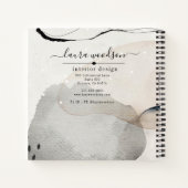 Abstrakte Formen von Aquarellen - Innenarchitekten Notizblock (Rückseite)