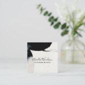 Abstrakte Formen von Aquarellen - Innenarchitekten Quadratische Visitenkarte (Stehend Vorderseite)