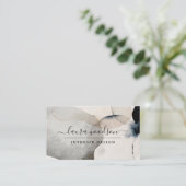 Abstrakte Formen von Aquarellen - Innenarchitekten Visitenkarte (Stehend Vorderseite)