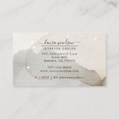 Abstrakte Formen von Aquarellen - Innenarchitekten Visitenkarte (Rückseite)