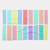 Abstrakte Formen von Regenbogenfarben Geschirrtuch (Horizontal)