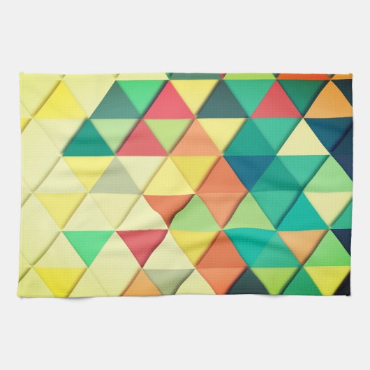 Abstrakte Formen von Regenbogenfarben Küchentücher (Horizontal)