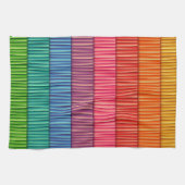 Abstrakte Formen von Regenbogenfarben Küchentücher (Horizontal)
