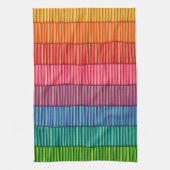Abstrakte Formen von Regenbogenfarben Küchentücher (Vertikal)