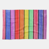 Abstrakte Formen von Regenbogenfarben Küchentücher (Horizontal)