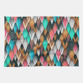 Abstrakte Formen von Regenbogenfarben Küchentücher (Horizontal)