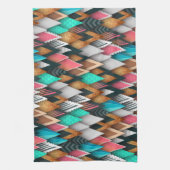 Abstrakte Formen von Regenbogenfarben Küchentücher (Vertikal)