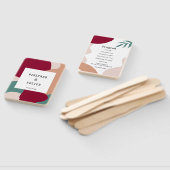 Abstrakte Formen zeitgenössisches Hochzeitsprogram Fächer (Non-assembled)