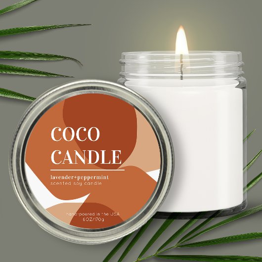 Abstrakte Formkronenbeschriftung Runder Aufkleber