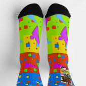 Abstrakte Formsocken Socken (Oben)