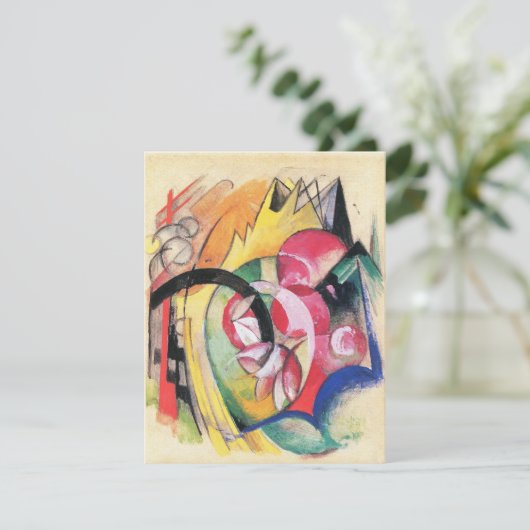 Abstrakte Formulare (auch: farbige Blume) von Fran (Stehend Vorderseite)