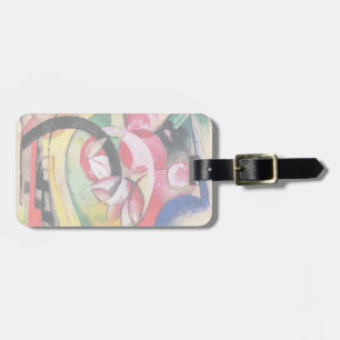 Abstrakte Formulare (auch: farbige Blume) von Fran Gepäckanhänger