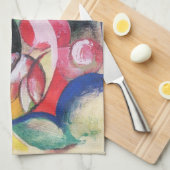 Abstrakte Formulare (auch: farbige Blume) von Fran Handtuch (Viertel Falte)