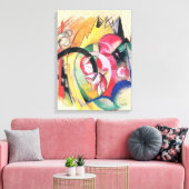 Abstrakte Formulare (auch: farbige Blume) von Fran Leinwanddruck (Insitu (Wohnzimmer))