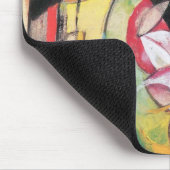 Abstrakte Formulare (auch: farbige Blume) von Fran Mousepad (Ecke)