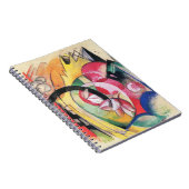 Abstrakte Formulare (auch: farbige Blume) von Fran Notizblock (Rechte Seite)