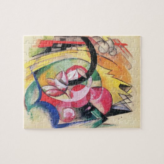 Abstrakte Formulare (auch: farbige Blume) von Fran Puzzle (Horizontal)