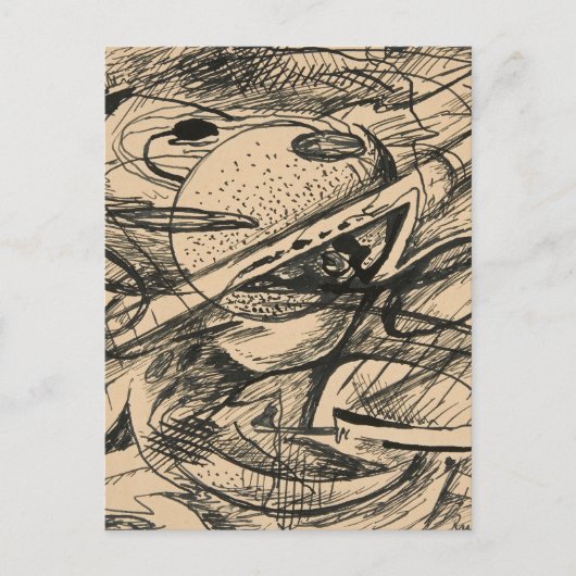 Abstrakte Formulare | Rudolf Bauer Postkarte (Vorderseite)