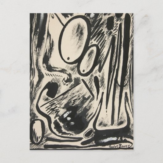 Abstrakte Formulare | Rudolf Bauer Postkarte (Vorderseite)