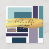 Abstrakte Formulare, Visitenkarte für Social Media (Vorderseite)