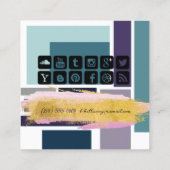 Abstrakte Formulare, Visitenkarte für Social Media (Rückseite)