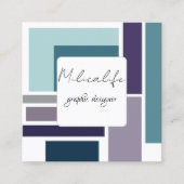 Abstrakte Formulare, Visitenkarte für Social Media (Vorderseite)