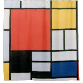ABSTRAKTE FORMULIERTE MONDRIAN DUSCHVORHANG (Vorderseite)