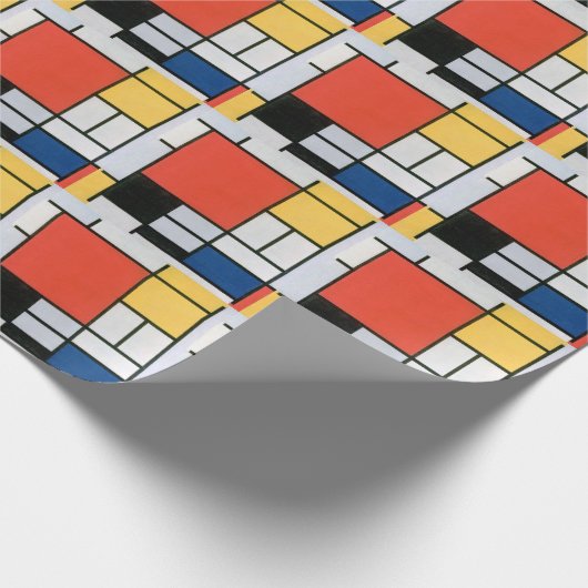 ABSTRAKTE FORMULIERTE MONDRIAN GESCHENKPAPIER (Ecke)