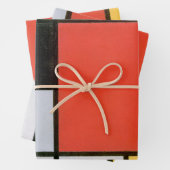 ABSTRAKTE FORMULIERTE MONDRIAN GESCHENKPAPIER SET (Beispiel)