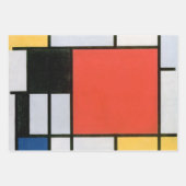 ABSTRAKTE FORMULIERTE MONDRIAN GESCHENKPAPIER SET (Vorderseite)