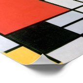 ABSTRAKTE FORMULIERTE MONDRIAN POSTER (Ecke)