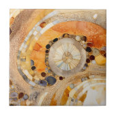 Abstrakte Fossilien Fliese (Vorderseite)