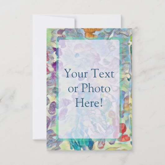 Abstrakte Foto oder Text Dankeskarte (Vorderseite)