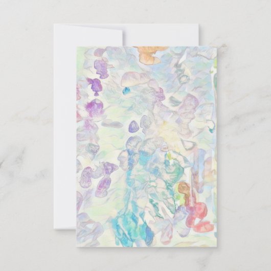 Abstrakte Foto oder Text Dankeskarte (Rückseite)