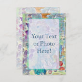 Abstrakte Foto oder Text Dankeskarte (Vorne/Hinten)