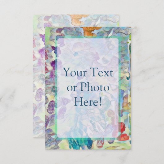 Abstrakte Foto oder Text Dankeskarte (Vorne/Hinten)