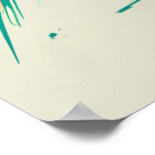 Abstrakte Fox Art Print, lebhafte Illustration Poster (Ecke)
