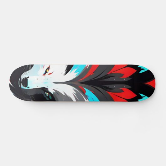 Abstrakte Fox-Seite Skateboard (Horizontal)