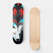 Abstrakte Fox-Seite Skateboard (Vorderseite)