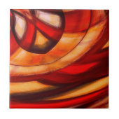 Abstrakte Fraktal Circles Poster Print Fliese (Vorderseite)