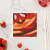 Abstrakte Fraktal Circles Poster Print Serviette (Beispiel)