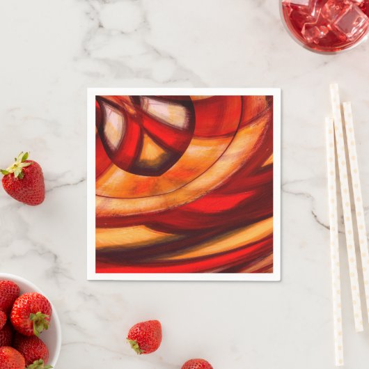 Abstrakte Fraktal Circles Poster Print Serviette (Beispiel)