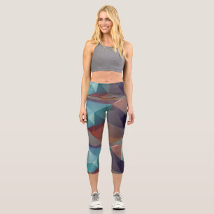 Abstrakte Fraktal-Kunst Capri Leggings