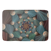 Abstrakte Fraktal Kunst mit tiefbraunem Schiefer B Badematte (Vorderseite)