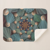 Abstrakte Fraktal Kunst mit tiefbraunem Schiefer B Sherpadecke (Vorderseite (Horizontal))