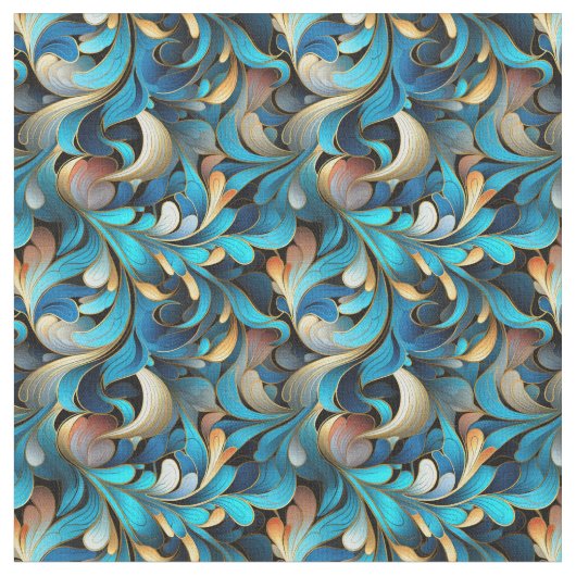 Abstrakte Fraktal-Muster Stoff (Nahaufnahme)