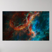 Abstrakte Fraktal-Muster und Formen. Unendliche Ei Poster (Vorne)