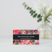 Abstrakte Fraktal-Muster Visitenkarte (Stehend Vorderseite)