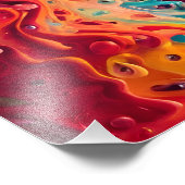 Abstrakte Fraktal-Textur Fotodruck (Ecke)