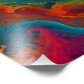 Abstrakte Fraktal-Textur Fotodruck (Ecke)